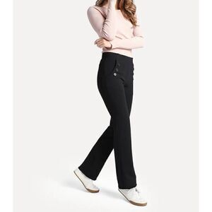 Betabrand black Six-Button Dress Pant Yoga Pants XS Petite